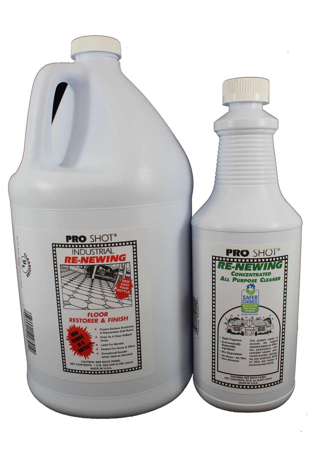 PRO SHOT® Floor Restorer & Finish 1 Gallon and PRO SHOT All Purpose Cleaner Image
